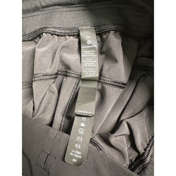 Lululemon Training T.H.E. Linerless Shorts Mens Medium Black M7AA3S 11" Inseam - Picture 11 of 12